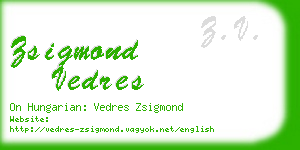 zsigmond vedres business card